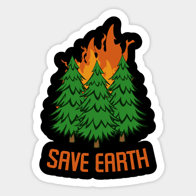 Save Earth, Rescue Animals for men women dad mom T-Shirt Sticker by JDaneStore